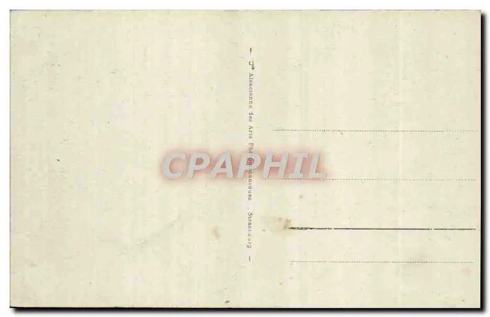 Villers-sur-Mer — A Dique — editor Almanach des Arts Pittoresques, Strasbourg - Verso