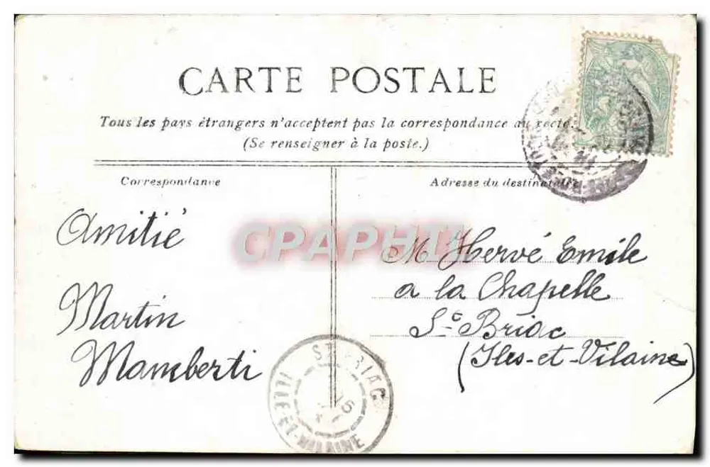 Villers-sur-Mer — Vista do cais e das banheiras — editor A. VANC - Verso