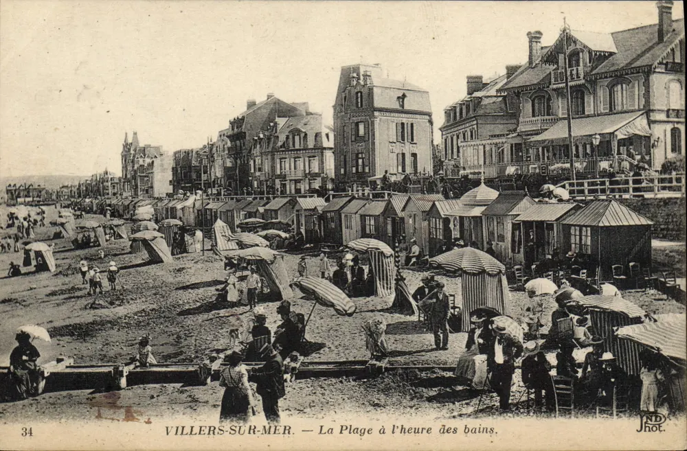 Villers-sur-Mer — Die Strandpromenade zur Badezeit — JND Fotografie, n°34 - Vorderseite