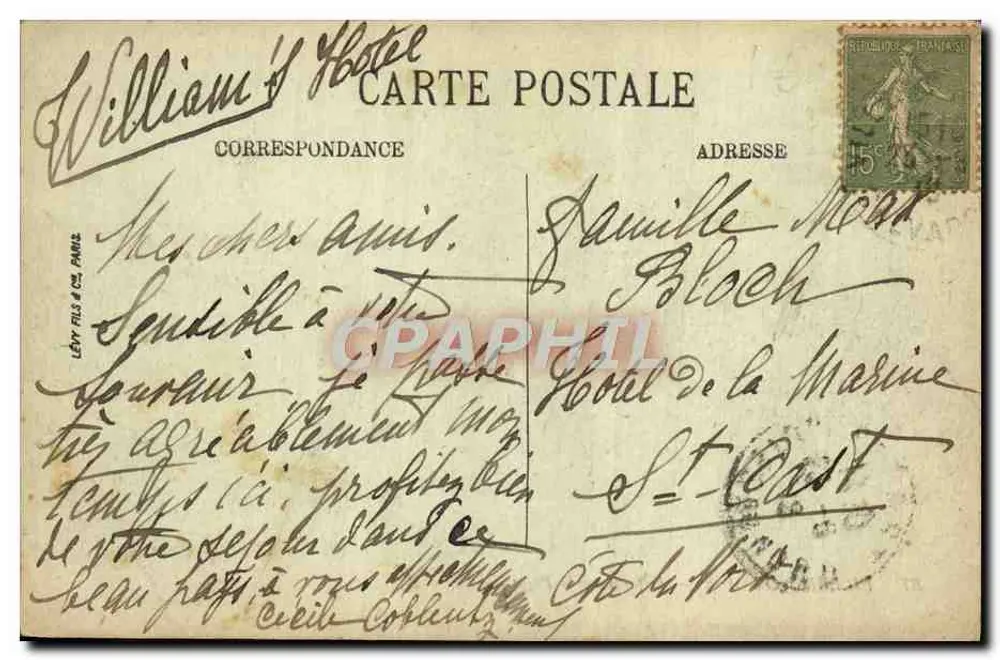 Villers-sur-Mer — Kinder am Strand — LL. - Rückseite