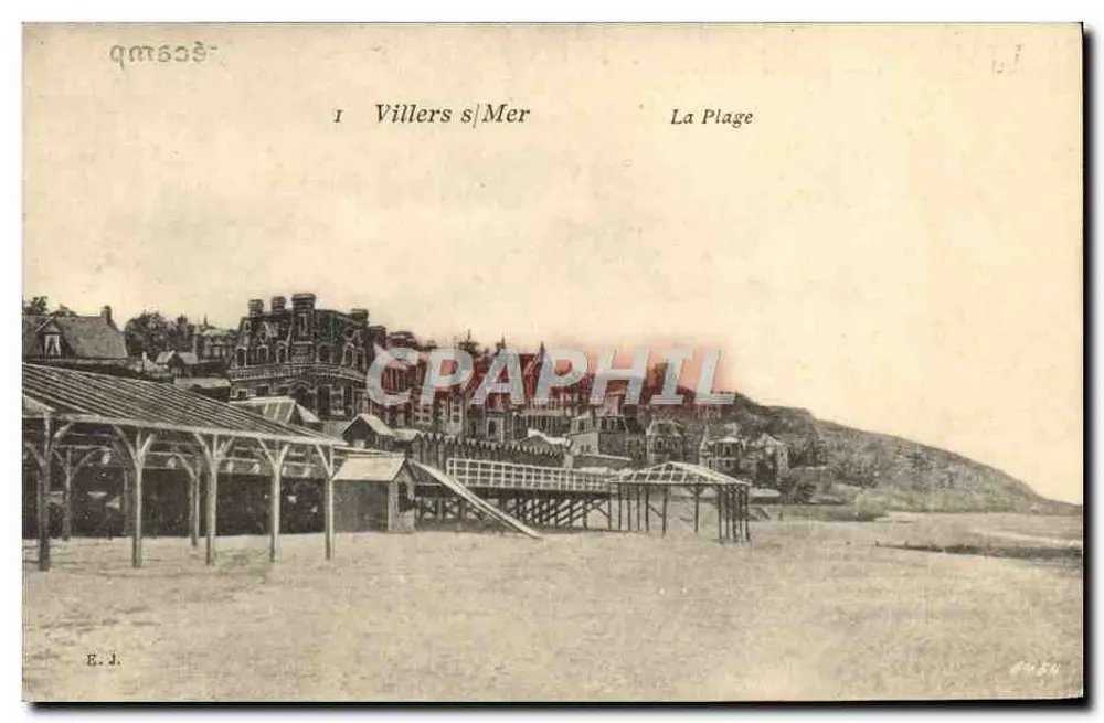 Villers-sur-Mer — Der Strand — E.J. - Vorderseite
