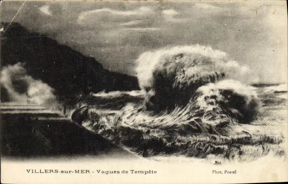 Villers-sur-Mer — Onde di Tempesta — Phot. Postel - Recto
