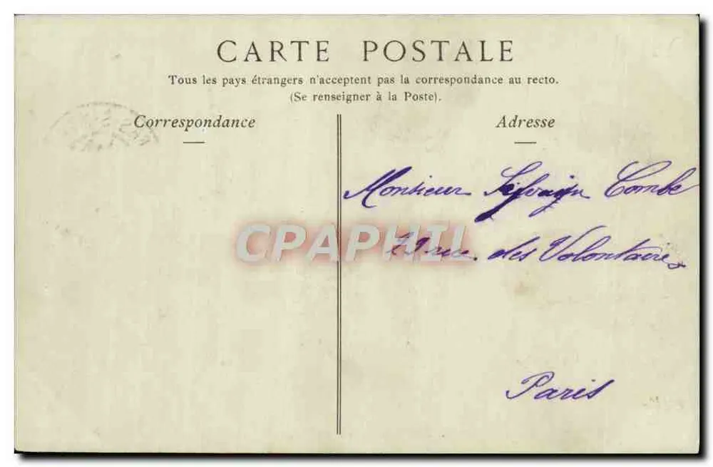 Villers-sur-Mer — Die Digue an einem Sturmtag — Collections ND Phot - Rückseite