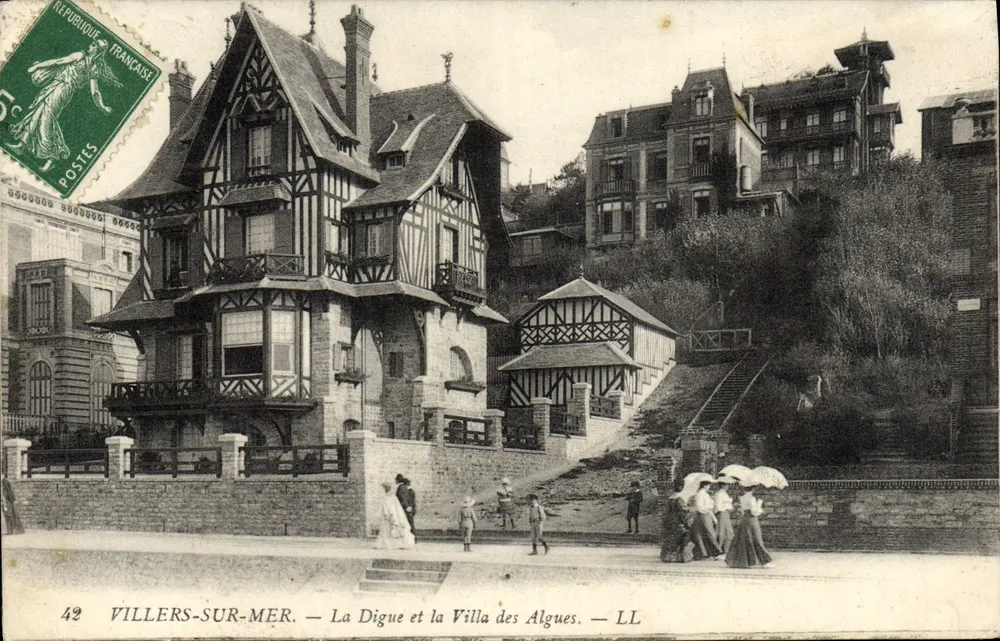Villers-sur-Mer — Die Digue und die Villa des Algues — LL - Vorderseite