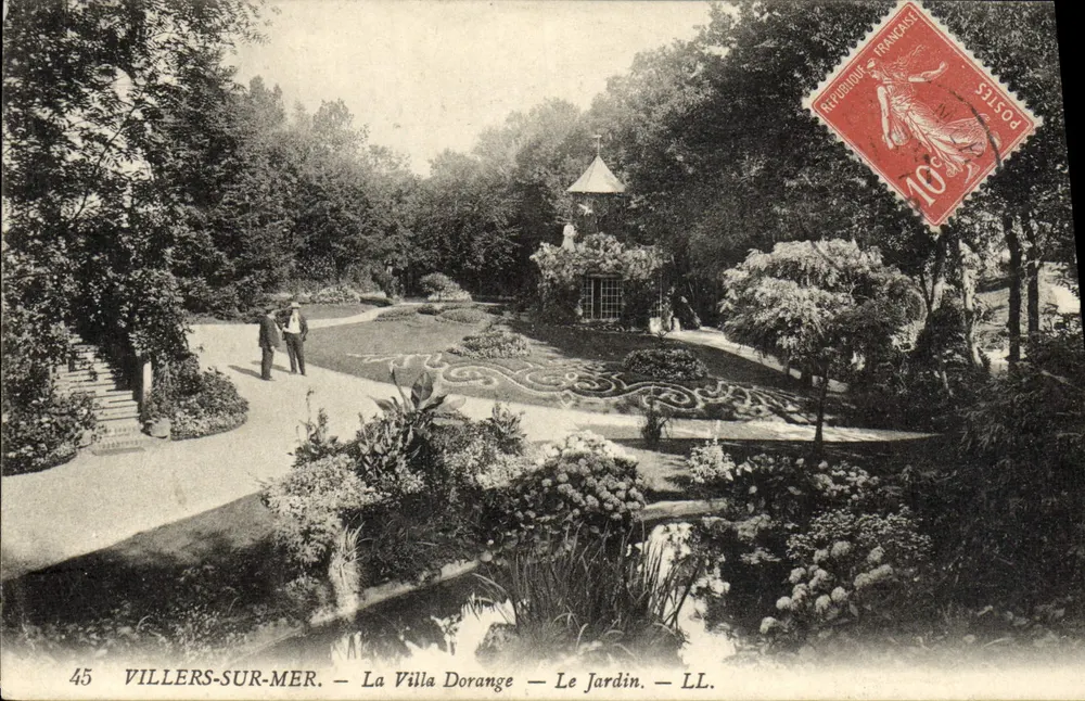 Villers-sur-Mer — Die Villa Dorange — Der Garten — LL. - Vorderseite