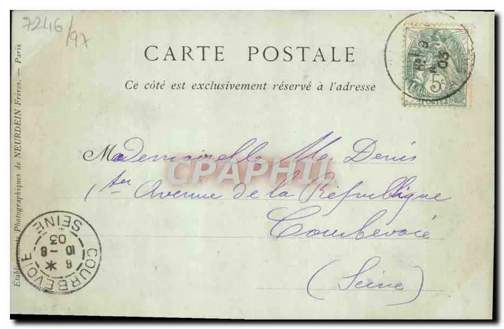 Villers-sur-Mer — Villa Marguerite — Collections ND Phot - Rückseite