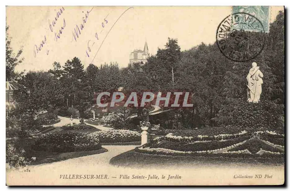 Villers-sur-Mer — Villa Sainte-Julie, der Garten — Collections ND Phot - Vorderseite