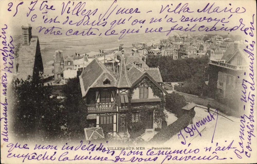 Villers-sur-Mer — Villa Marie — Panorama — J. Dyormer - Frente