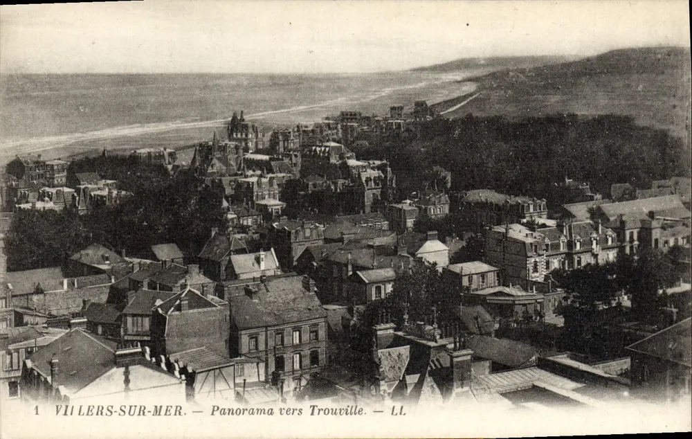 Villers-sur-Mer — Panorama nach Trouville — LL - Vorderseite