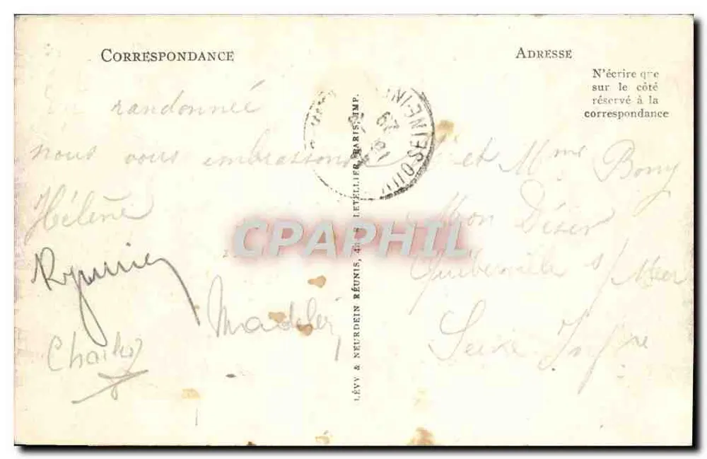 Villers-sur-Mer — Allgemeiner Blick auf Trouville — Lévy & Neurdein Réunis, Nr. 224 - Rückseite