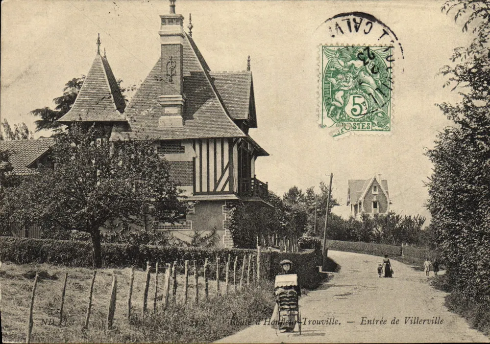 Eingang zu Villerville — Route d'Honfleur-Trouville — ND Plot - Vorderseite