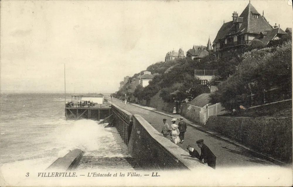 Villerville — A Estacade e as Villas — LL. - Frente