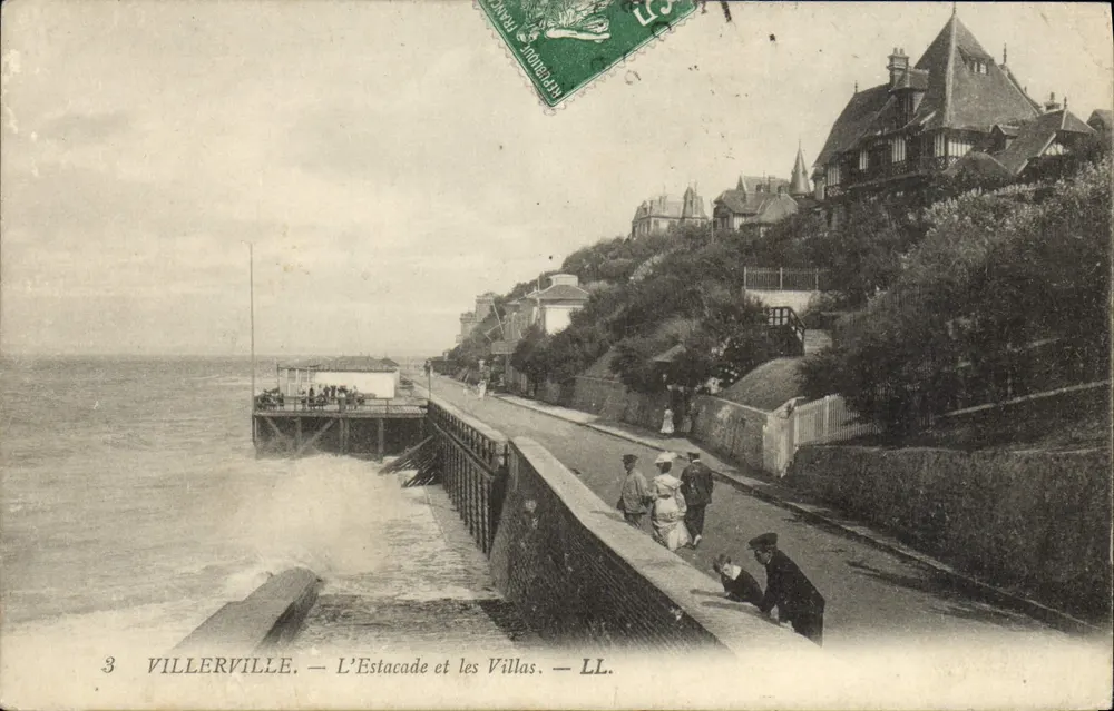 Villerville — A Estacade e as Villas — LL. - Frente