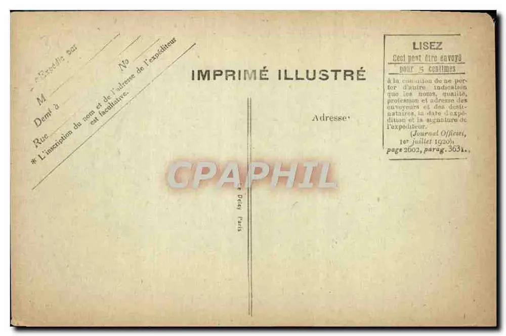 Villerville — Vista Geral da Dique — Impresso Ilustrado - Verso