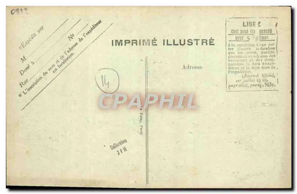 Villerville — A Igreja — G. F., Le Havre - Verso