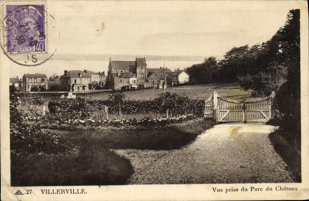 Villerville — Vue prise du Parc du Château — éditeur A.R. 27 - Vorderseite