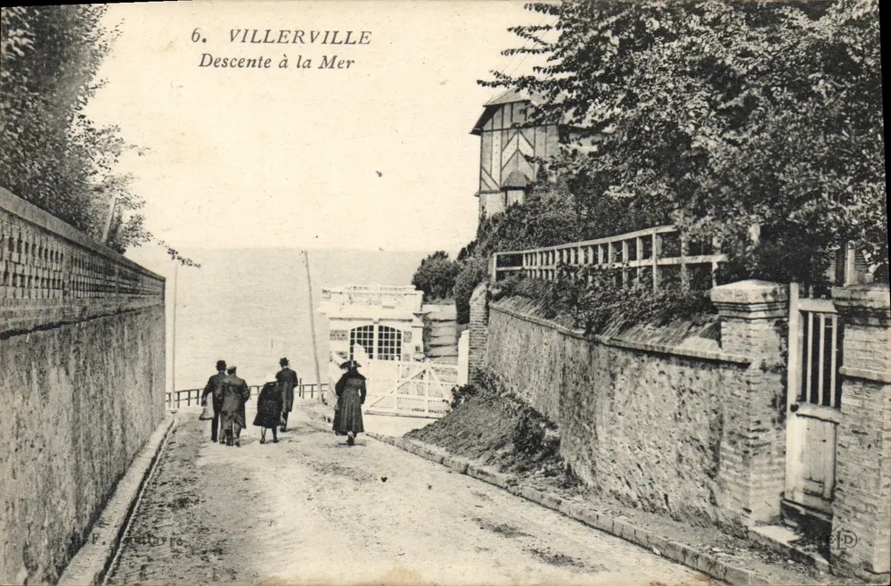 Villerville — Descida até o Mar — F. Gaulloupe, n°6 - Frente