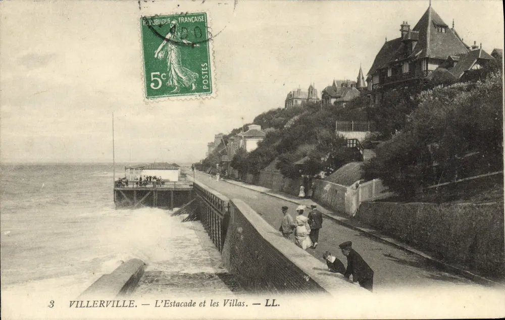 Villerville — A Estacada e as Villas — LL. - Frente