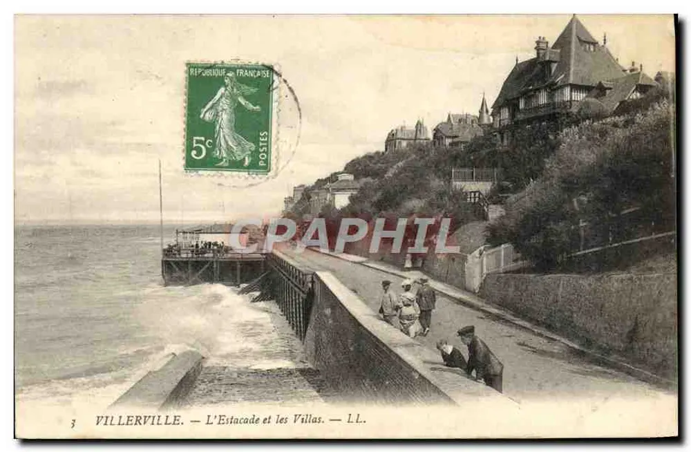 Villerville — L'Estacade en de Villas — L.L. - Voorkant