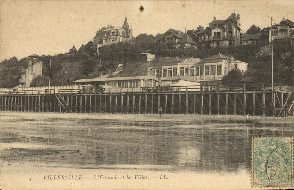 Villerville - Die Mole und die Villen — LL. - Vorderseite