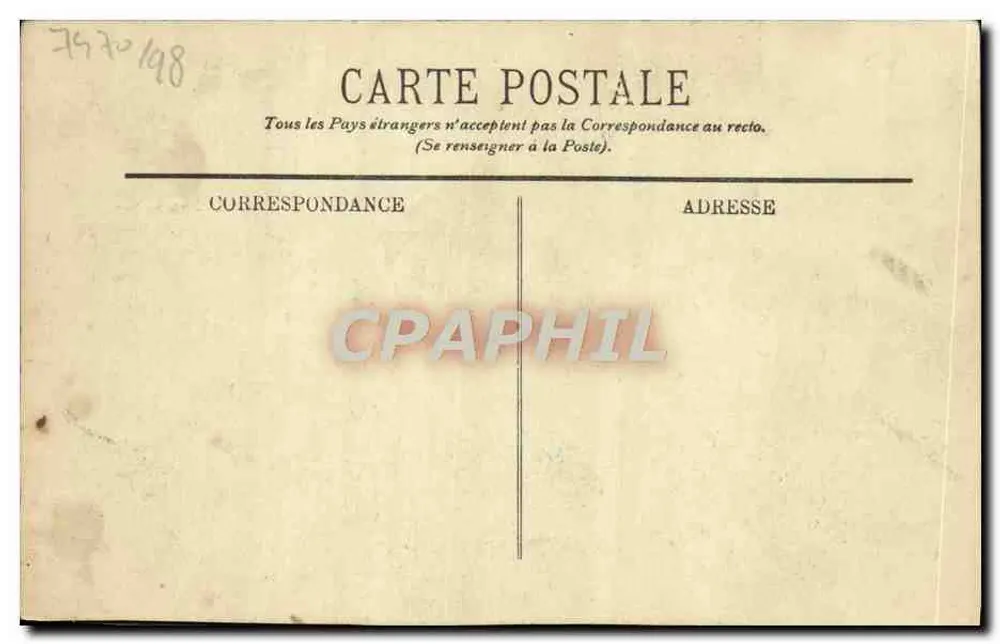 Villepinte — Vista da praia e do cais — Editor: S. Villepinte, n° 11 - Verso