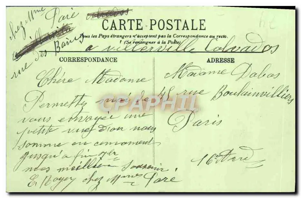 Villeerville — Efeito de Mar — LL. - Verso