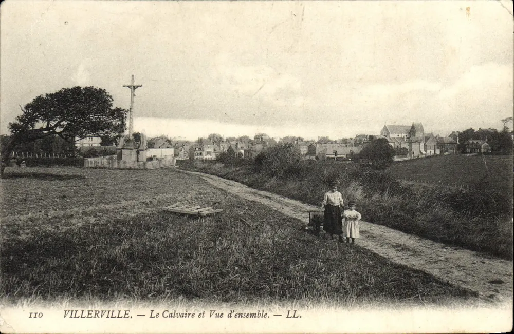 Villerville — Der Calvary und Übersicht — LL. n° 110 - Vorderseite