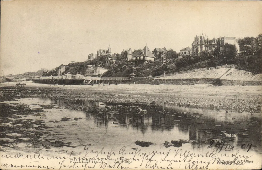 Villerville — A Praia — ND Phot, n° 148 - Frente