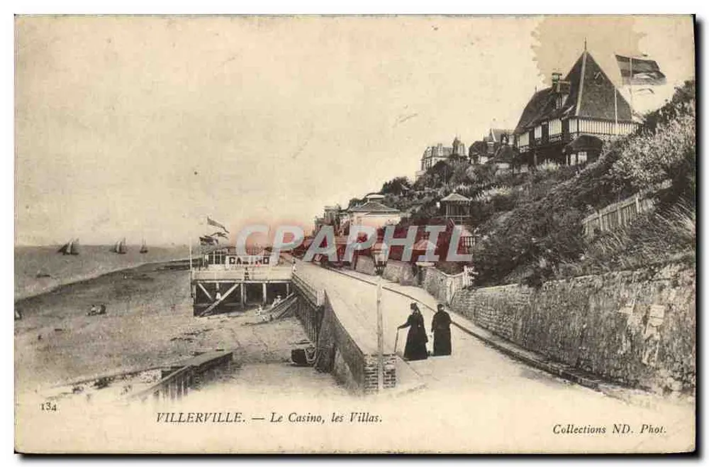 Villerville — Das Casino, die Villen — Sammlung ND. Fotografie. - Vorderseite