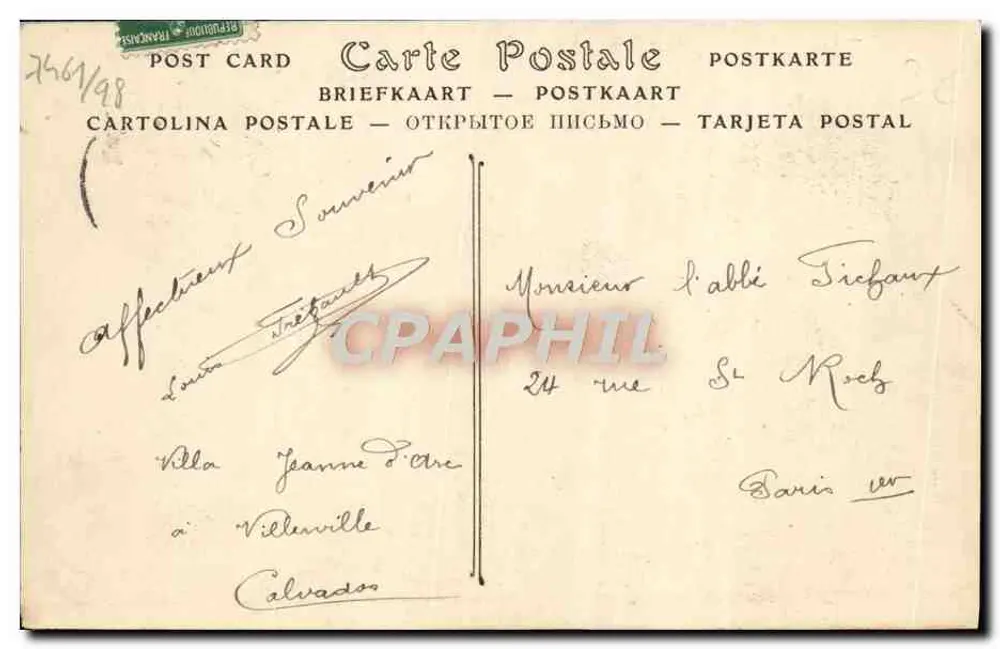 Villerville — A Praia — ND Fot. n°136 - Verso