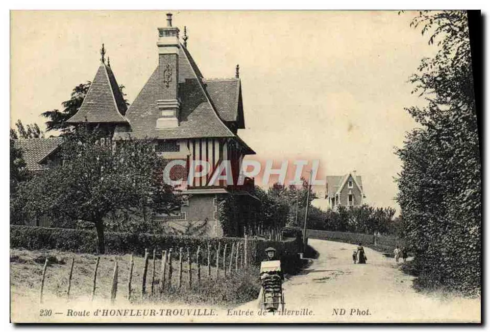Entrée de Villerville — Route d'Honfleur-Trouville — ND Phot. - Vorderseite