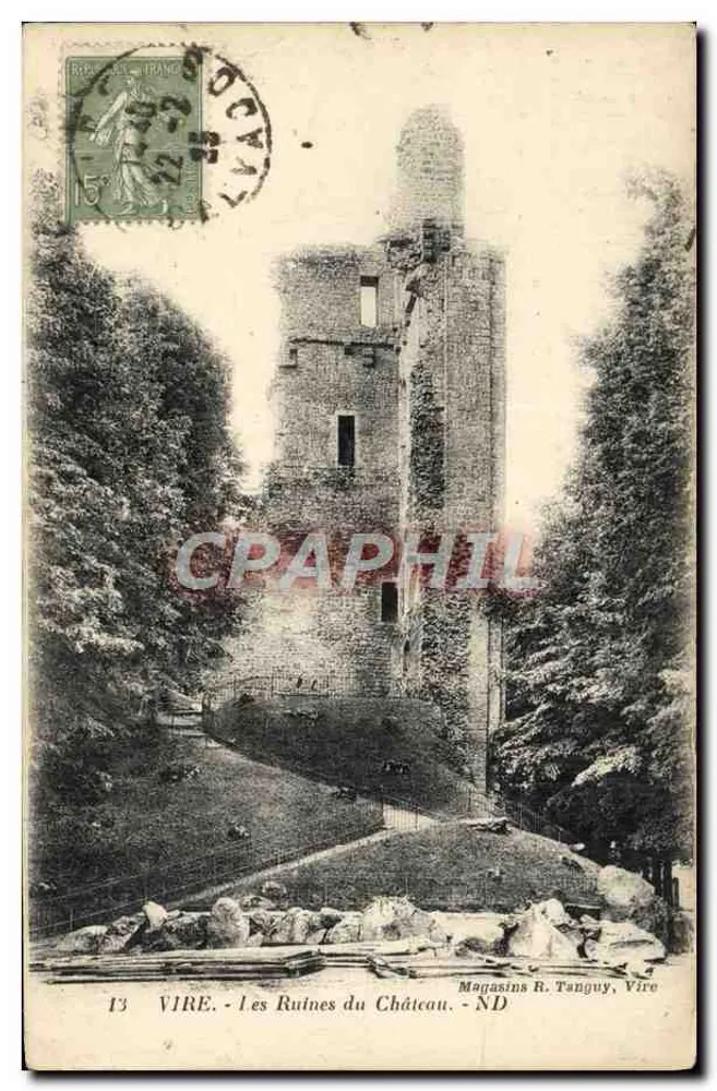Vire - As Ruínas do Castelo — Magasins R. Tanguy, Vire - Frente