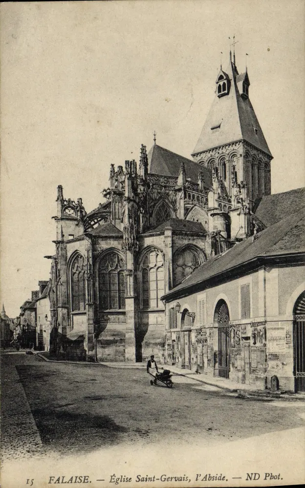 Falaise — Kirche Saint-Gervais, die Apse — ND Phot. - Vorderseite