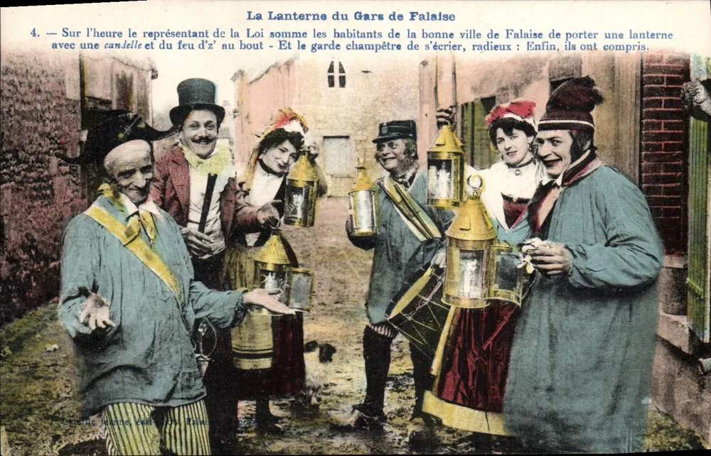 Die Laterne des Mannes aus Falaise — Karnevals-Szene — Verlag Ter-Prot & Cie, Béziers - Vorderseite