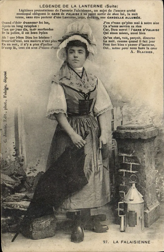 Die Falaisienne — Legende der Laterne (Fortsetzung) — C. Jeanne, Verlag, Foto — Nr. 97 - Vorderseite