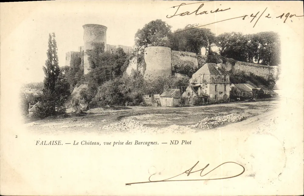 FALAISE — Der Schloss, Ansicht aus den Barcagnes — ND Phot - Vorderseite