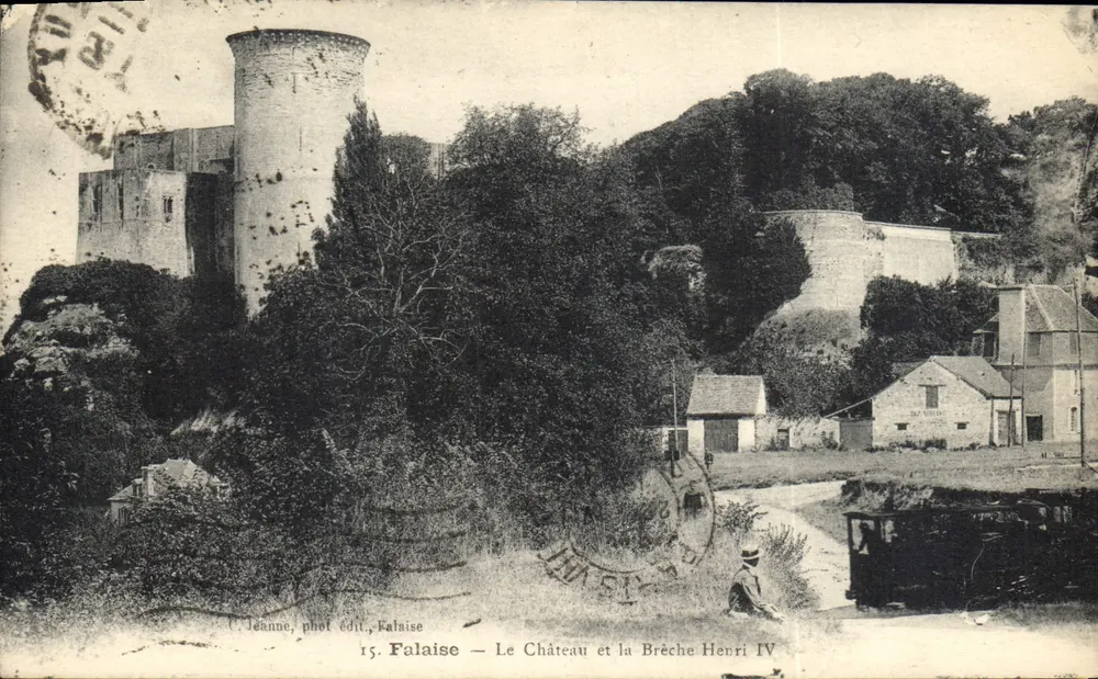 Falaise — Schloss und die Brèche Henri IV — C. Jeanne, phot. edit., Falaise - Vorderseite