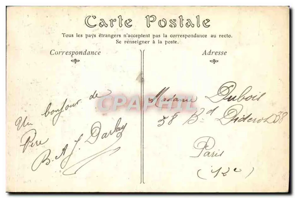 Vire — Vue prise des Vaux — Éditeur L. Dufour - Verso