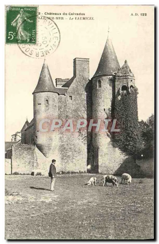 Castelos do Calvados — Ville-sur-Mer — Le Vaumicel — A.D. 122 - Frente