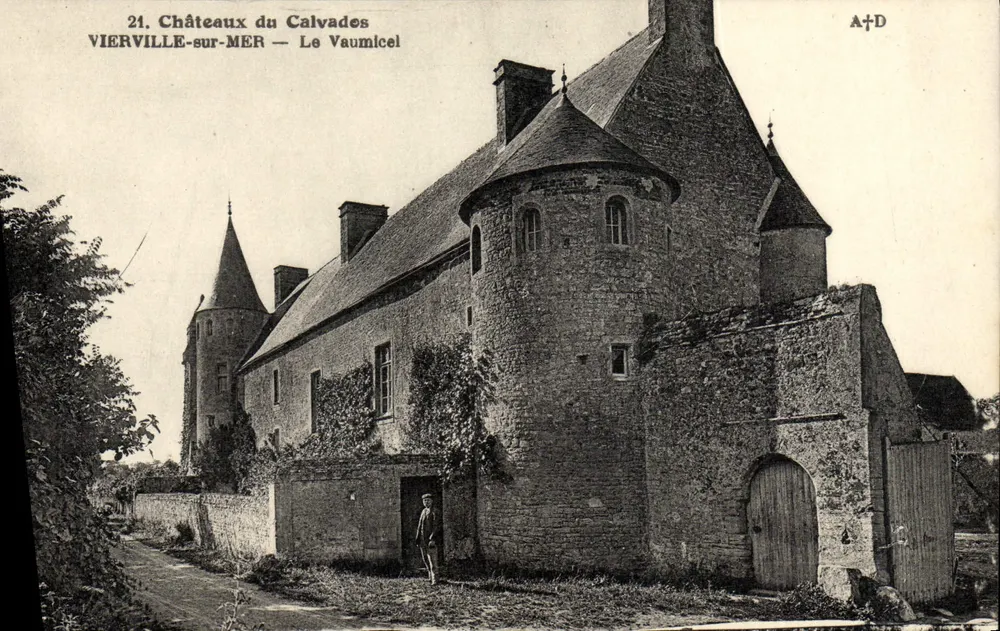 Castelos do Calvades — Vierville-sur-Mer — Le Vaumicel — A. Dubosq, editor, Commis-Calvados - Frente