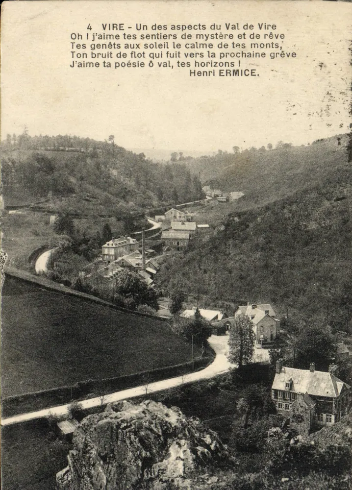 Vire — Un aspetto del Val de Vire — Edizioni H. Ermice - Recto