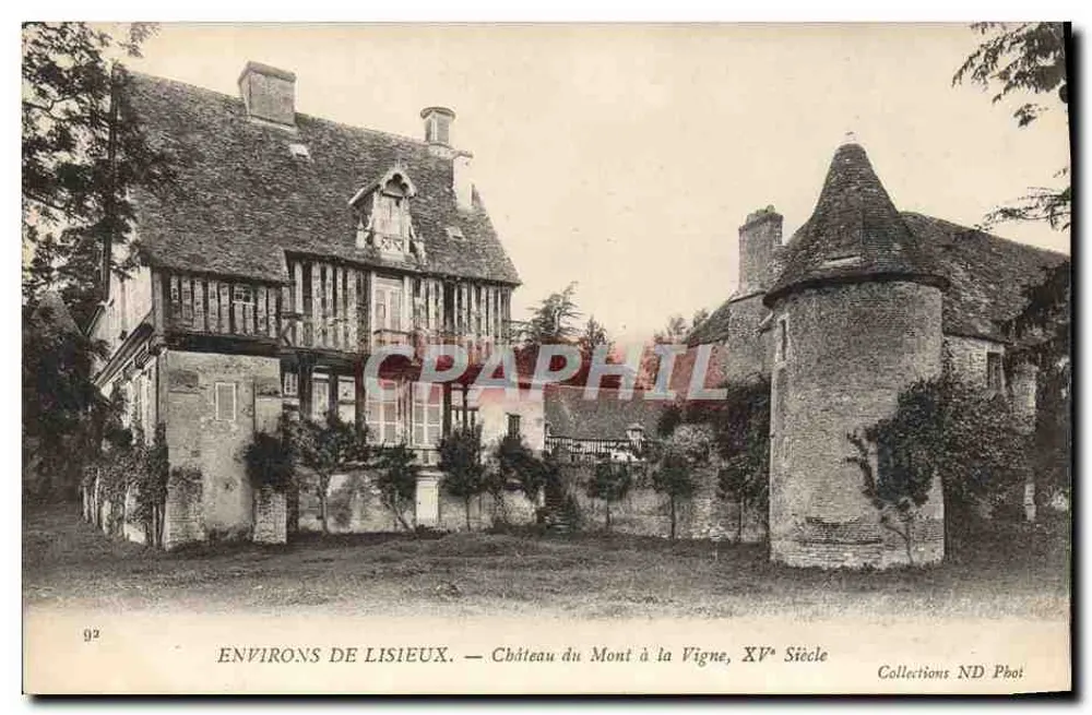 Umgebung von Lisieux — Château du Mont à la Vigne, 15. Jahrhundert — Collections ND Phot - Vorderseite