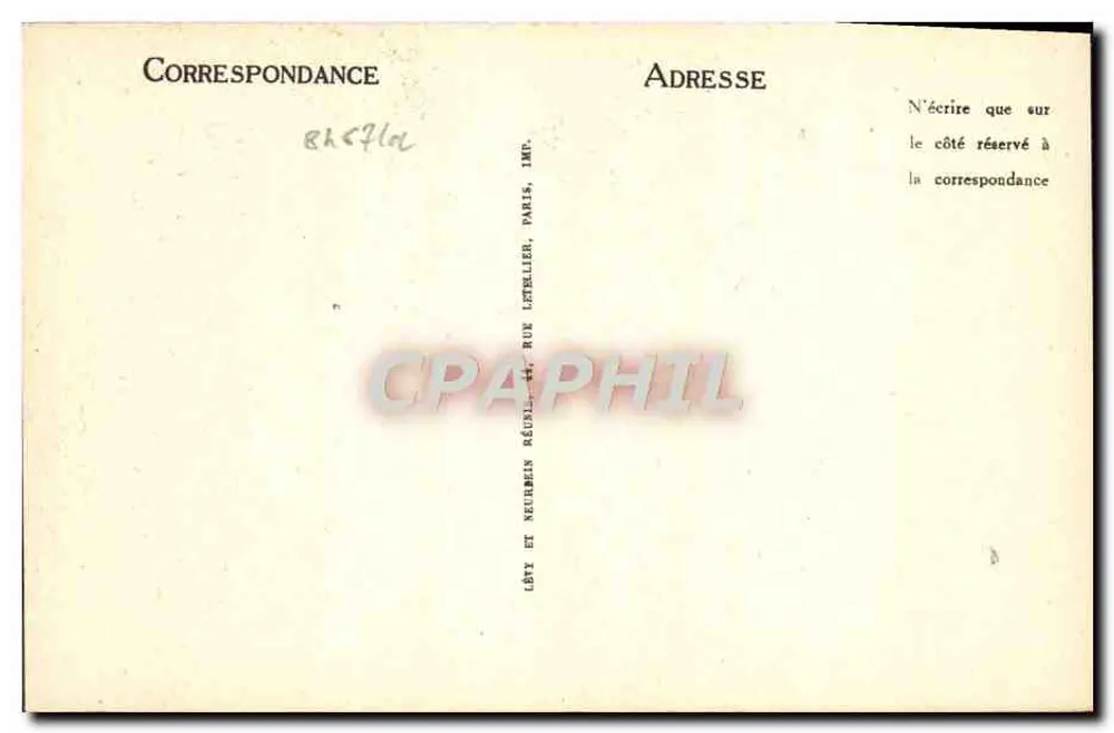 Falaise — O Castelo (Lado Norte) — ND - Verso