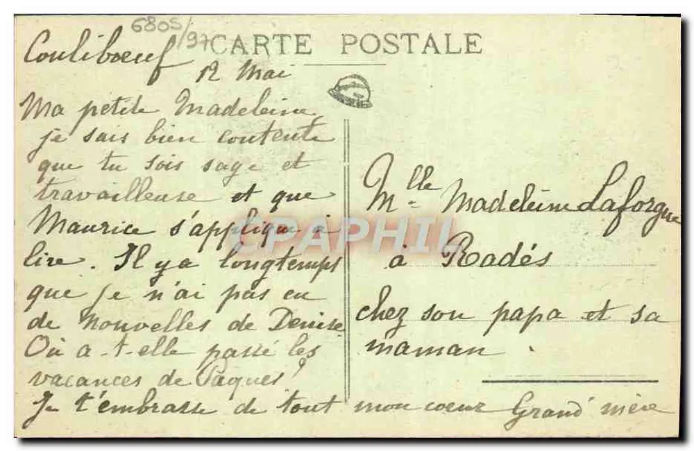 Palaise — O Castelo (lado Oeste) — Editor Philippe F. Paris - Verso