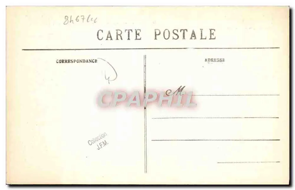 Um FALAISE — Grab von Marie-Elisabeth Joly, Frau von Dulombey, verstorben in Paris am 5. Mai 1798, 37 Jahre alt — C. Jeanne, Verlag-Fotograf, Falaise - Rückseite