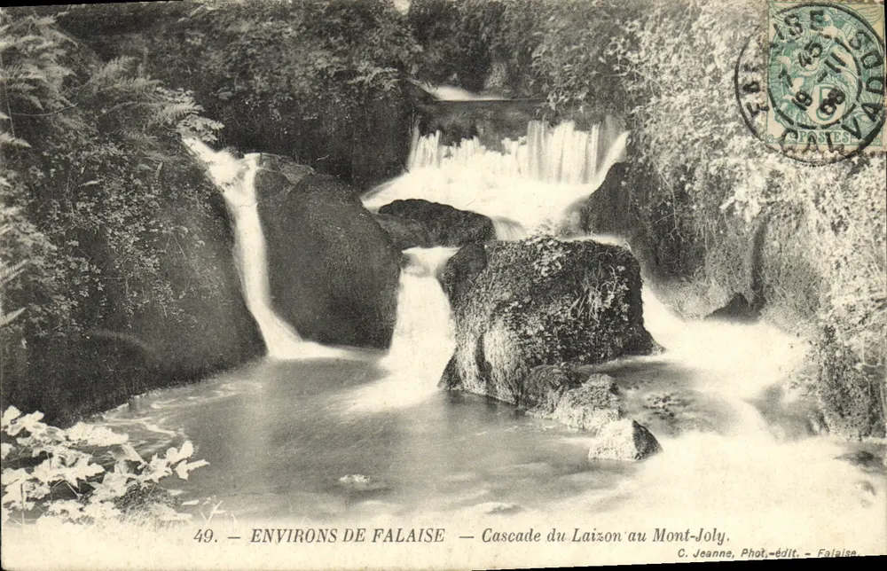 Umgebung von Falaise — Wasserfall Laizon am Mont-Joly — C. Jeanne, Foto-Verlag - Falaise - Vorderseite