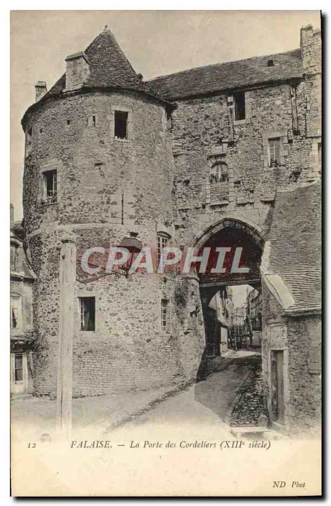 Falaise — Die Pforte der Cordeliers (13. Jahrhundert) — ND Phot - Vorderseite