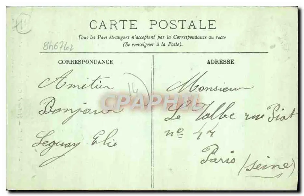 Falaise — Estátua de Guilherme o Conquistador — C. Jeanne, Fot.-Edit. - Falaise - Verso