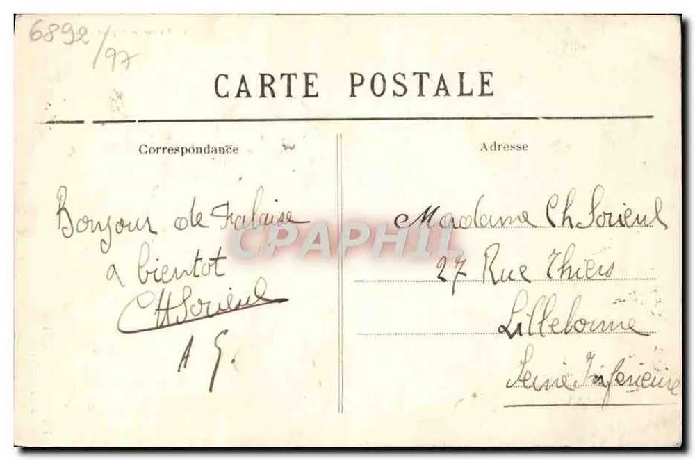 A Grande Torre Talbot — Falaise — C. Jeanne, editor-fotógrafo Falaise - Verso