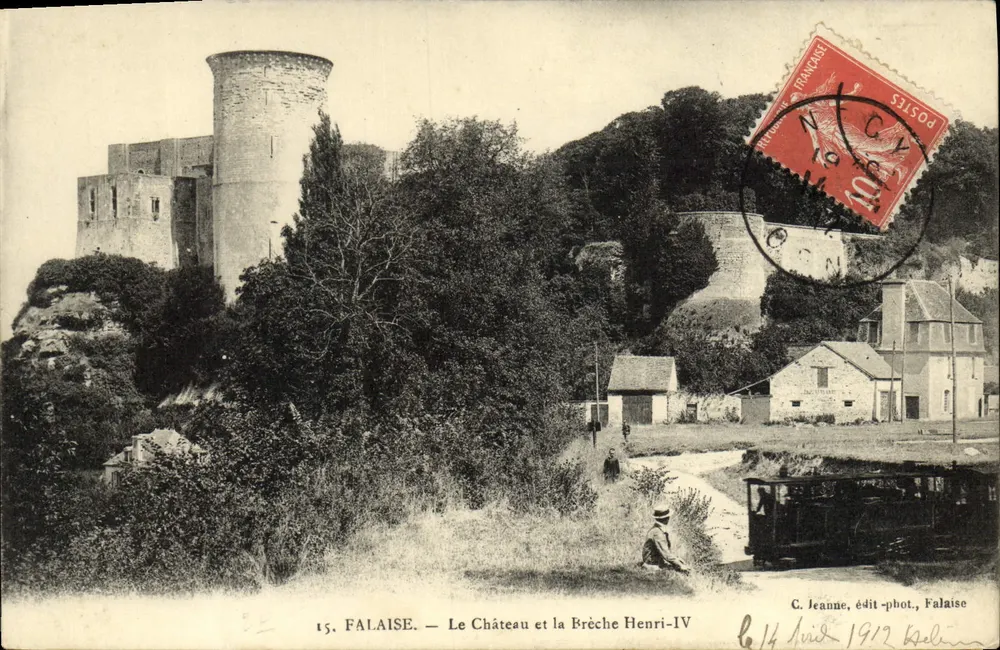 Falaise — Schloss und die Brèche Henri-IV — C. Jeanne, Verlag-Fotograf, Falaise - Vorderseite